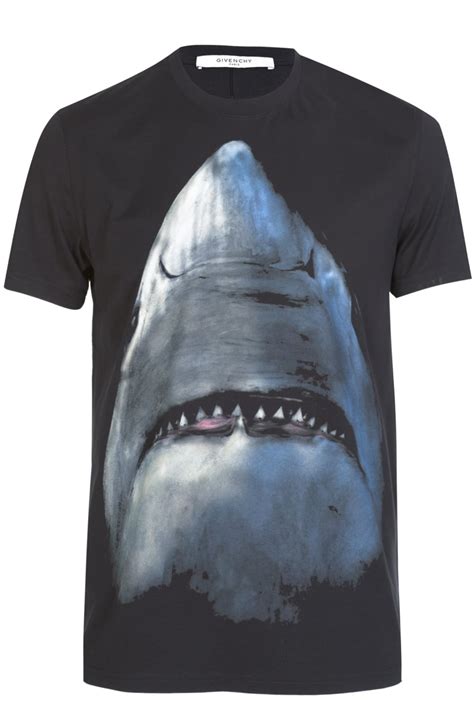 whitw givenchy tee|Givenchy shark tee.